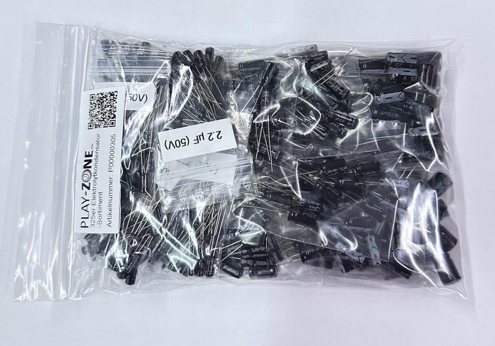 Actual product image Play-Zone 325 electrolytic capacitor assortment