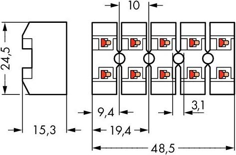 Actual product image Wago Terminal strip
