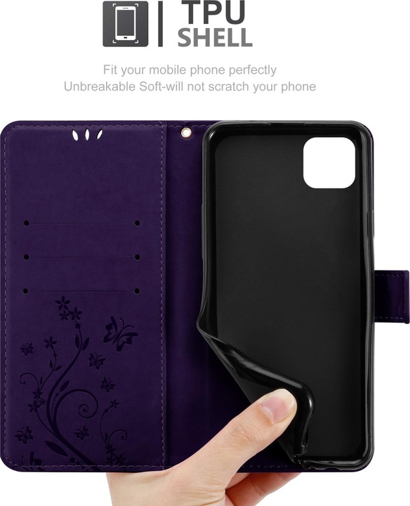 Actual product image Cadorabo Flower Book cover (Samsung Galaxy A22 5G)