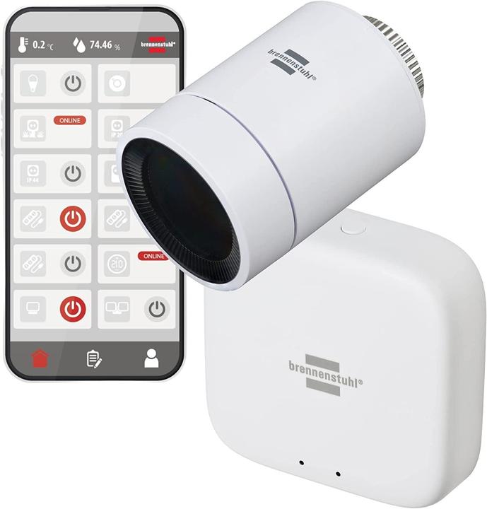 Produktbild Brennenstuhl Zigbee Heizkörperthermostat Starter-Set
