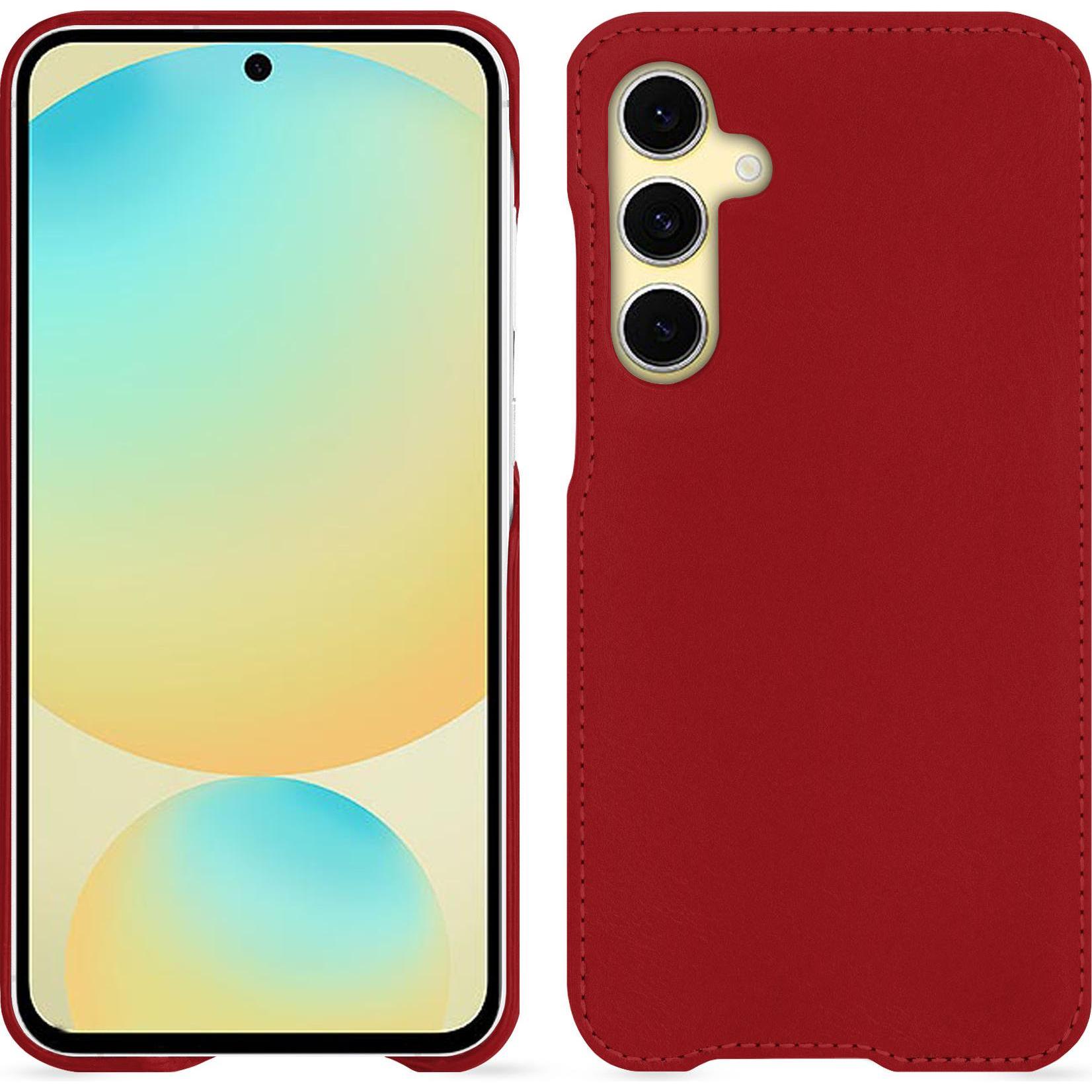 Noreve Lederschutzhülle (Samsung Galaxy S24 FE), Smartphone Hülle, Rot