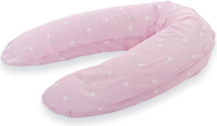 Actual product image Träumeland Nursing cushion little crown pink (190 cm)