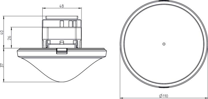 Actual product image Theben thePrema S360-101 E UP WH (4 m)