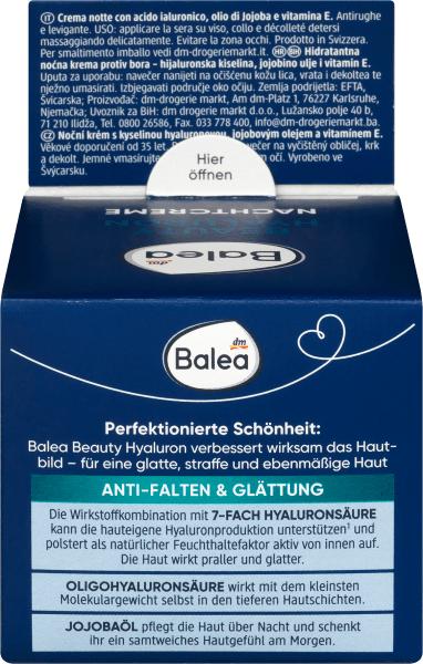 Actual product image dm Balea Beauty Hyaluron Night Cream (50 ml, Night cream)