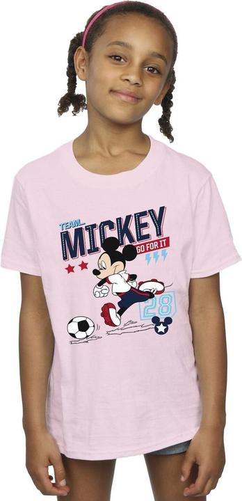 Immagine prodotto Disney Mickey Mouse Team Mickey Football Maglietta Ragazze (152, 158)