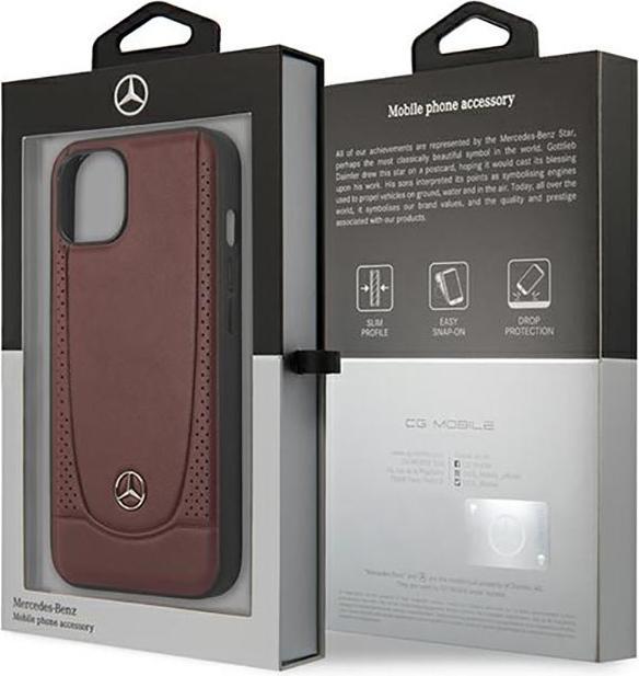 Produktbild Mercedes MEHCP14SARMRE iPhone 14 6,1" czerwony/red hardcase Leather Urban Bengale (Apple iPhone 14, Apple iPhone 13)