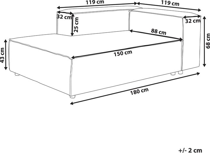Immagine prodotto Beliani Ardal (Recamiere)
