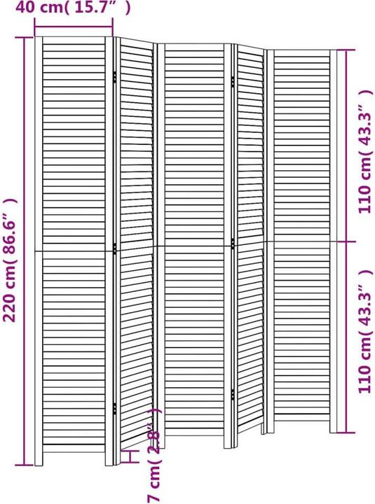 Immagine prodotto vidaXL Paravent