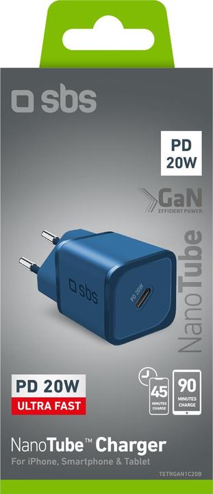Actual product image SBS 20W GaN Battery Charger - Ultra-fast charge with Power Delivery (20 W)