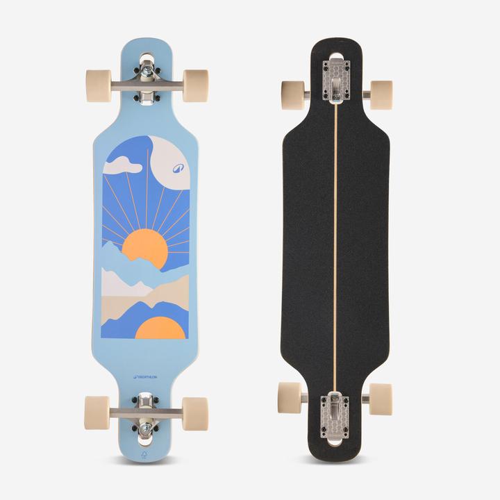 Actual product image Oxelo Longboard Einsteiger - Drop 100 Mini Sunrise (32.28")