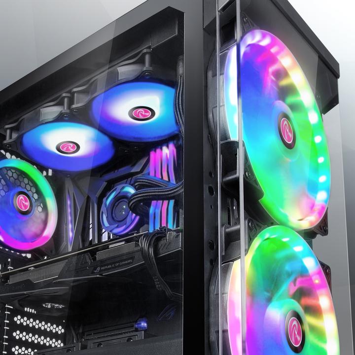 Produktbild Raijintek EOS 12 RBW ADD Lüfter, 2er-Set inkl. Controller (120 mm, 2 x)