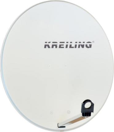 Produktbild Kreiling KR AE 80 STYLE/ALU - 39,2 dBi - Weiss - Aluminium - 80 cm (Flachantenne, 39.20 dB, UKW / MW / LW)