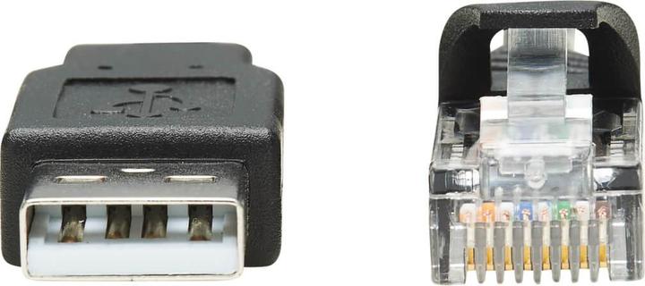 Produktbild Eaton TRIPPLITE USB-A to RJ45 Rollover Console Cable M/M - Cisco Compatible 250 Kbps 6ft. 1,83m Blac (CAT7, 1.83 m)