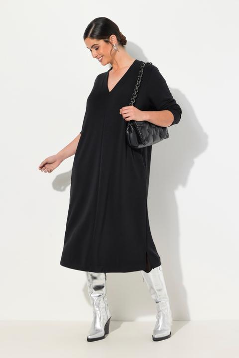 Produktbild Ulla Popken Sweatkleid, V-Ausschnitt, Langarm, Taschen, Modalmix (46, 48)