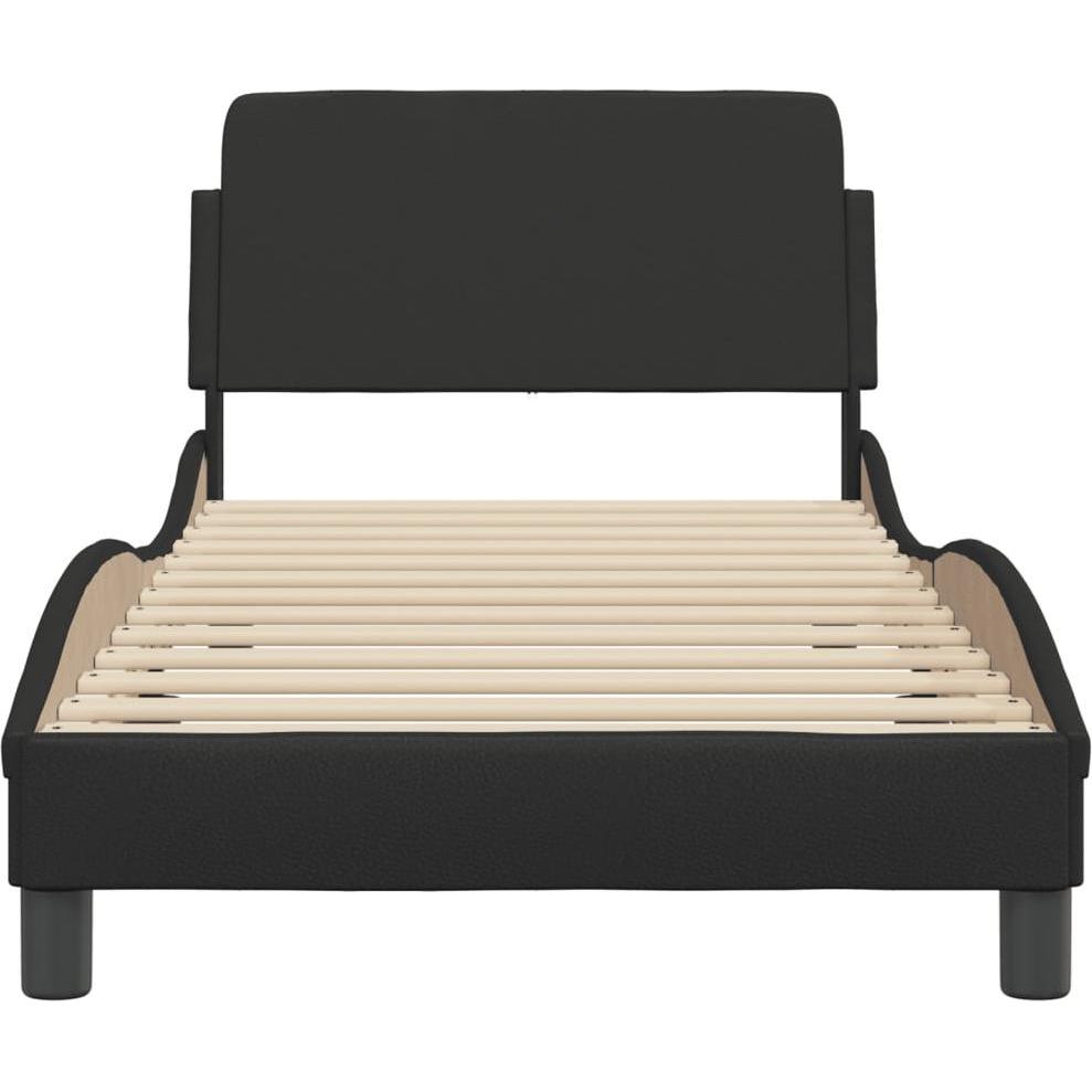 Thumbnail - VidaXL, Bett, Bettgestell mit Kopfteil Kunstleder (90 x 190 cm)