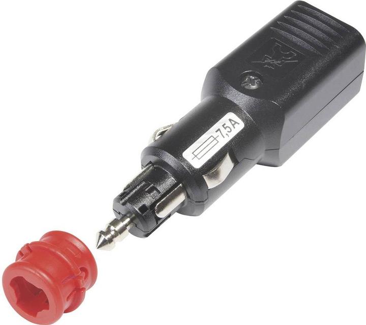 Actual product image ProCar Universal plug NG 7.5A with positive-guided strain relief, with fuse