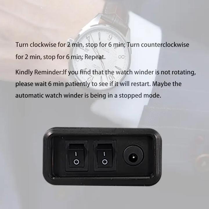 Actual product image Cbx Uhrenbeweger für 4+6 Uhren, Watchwinder Krokodilmuster (10 x)