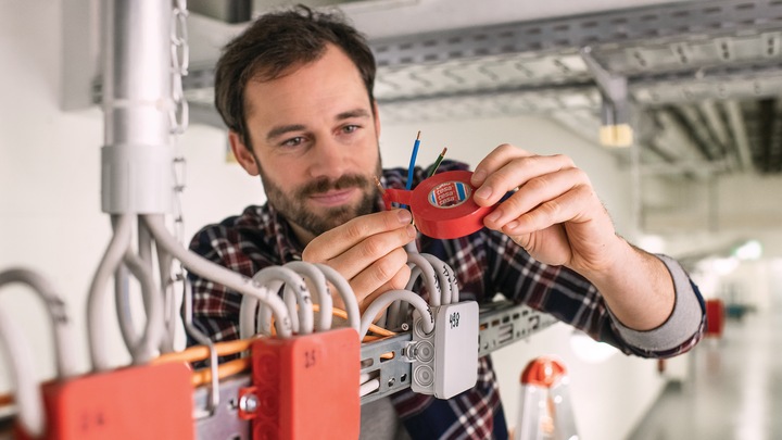 Immagine prodotto tesa Nastro isolante elettrico, nastro adesivo resistente al calore per isolare, riparare e impacchettare (19 mm)