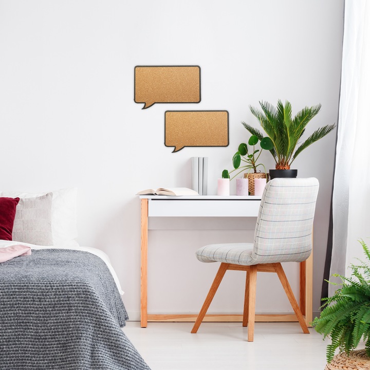 Actual product image Relaxdays 2x cork pin board (Bulletin board)
