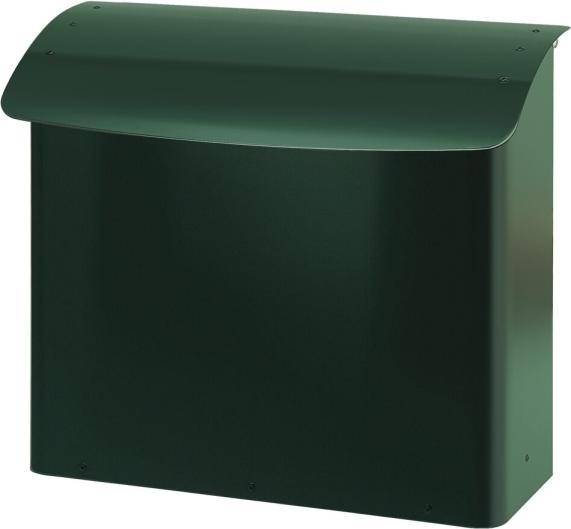 Immagine prodotto ReinigungsBerater Cassetta per le lettere a muro 29 cm verde Cassetta per le lettere in metallo testato al fuoco