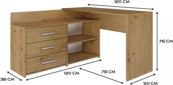 Produktbild Topeshop Dany (120 x 50 x 76 cm)