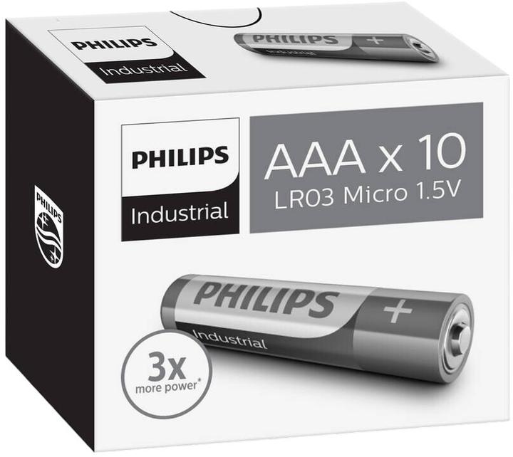 GoGen Philips Batteri Industrial Alkaline Aaa 10-Pak (10 Stk., AAA)