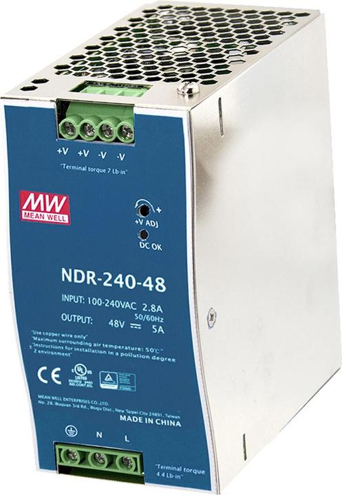 Image du produit MeanWell Alimentation électrique sur rail DIN (rail DIN)