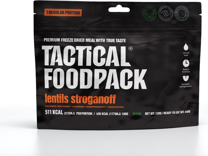 Actual product image Tactical Foodpack Lentils Stroganoff (120 g)