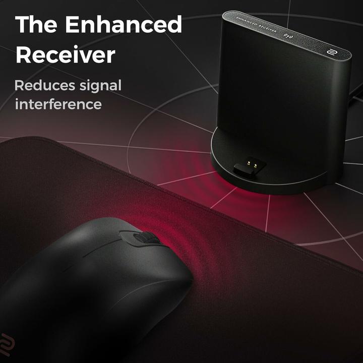 Actual product image BenQ Zowie EC3-DW (Small) Wireless Mouse for Esports - Gaming Mus - Optisk - 7 knapper - Sort (Wireless)