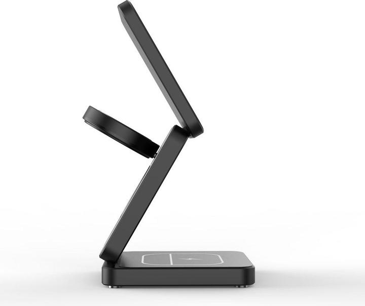 Actual product image Misura MH08 Pro - 3-in-1 Foldable Qi2 Wireless Charger - BLACK