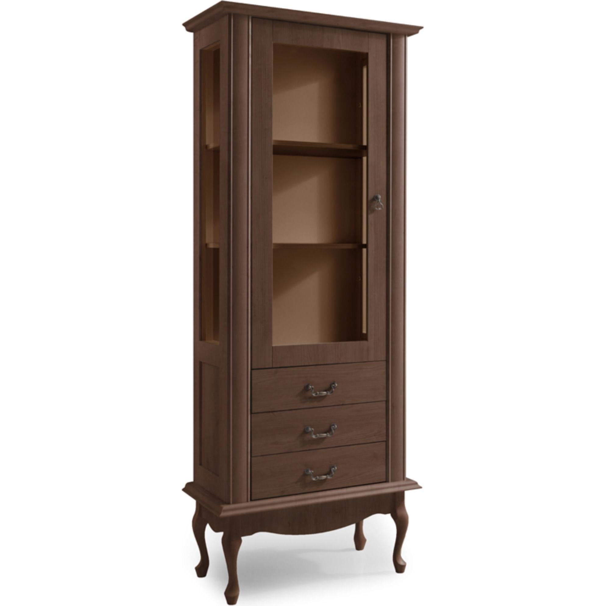 Konsimo, Vitrine + Buffetschrank, Briton (75 x 196 x 42 cm)