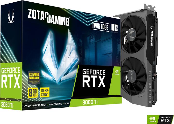 Actual product image Zotac GeForce RTX 3060 Ti Twin Edge OC LHR (8 GB)