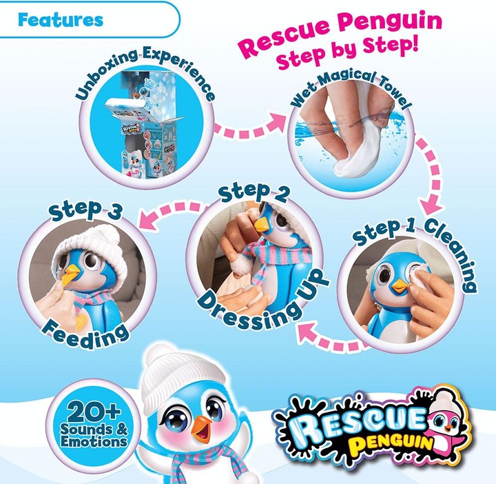 Produktbild Komelon Rescue Penguin ass.