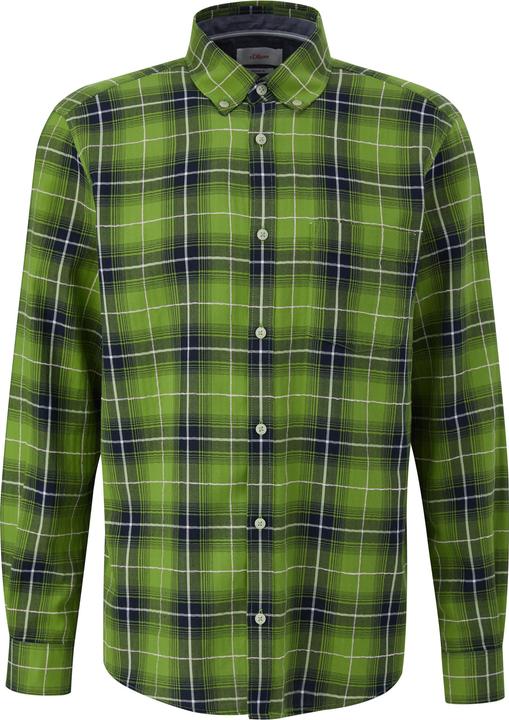 Produktbild s.Oliver Hemd Regular: Langarmhemd mit Button-down-Kragen (M)