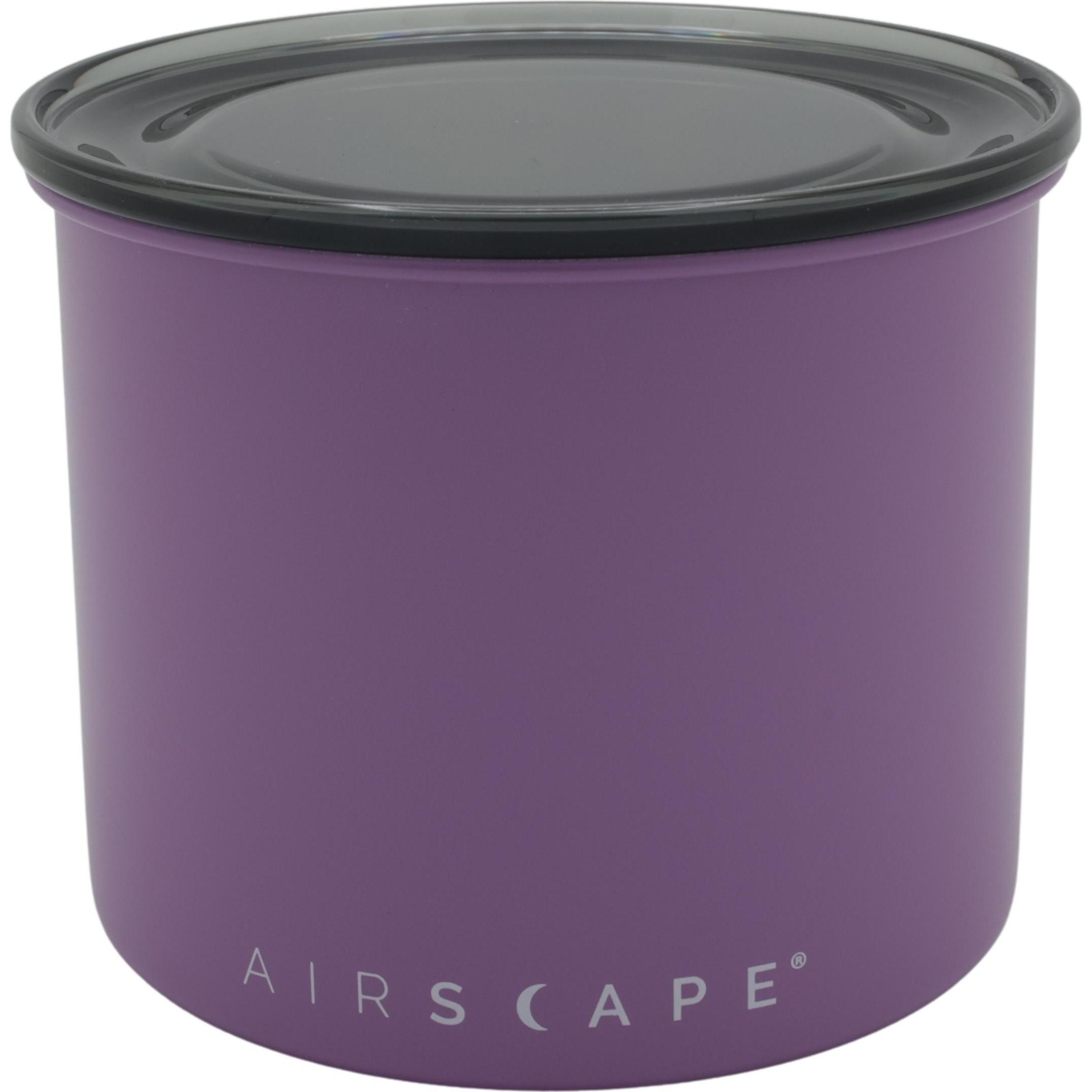 Airscape Contenitore per aromi in acciaio inox piccolo, barattolo per caffè, barattolo per conservazione,, Accessori per macchina da caffè, Viola