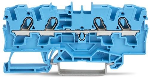 Productafbeelding Wago DIN rail klemmenstrook 4x4mm2 blauw
