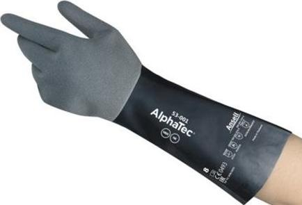 Immagine prodotto Ansell Guanti chimici AlphaTec 53-001 Gr.11 grigio/nero EN 388,EN 374,EN 407 6 PA (11)