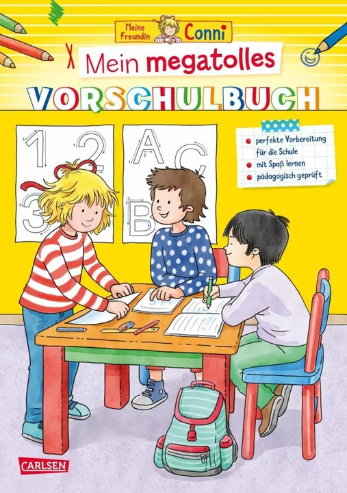 Produktbild Conni Gelbe Reihe (Beschäftigungsbuch): Mein megatolles Vorschulbuch (Deutsch, Hanna Sörensen, Ulrich Velte, 2023)