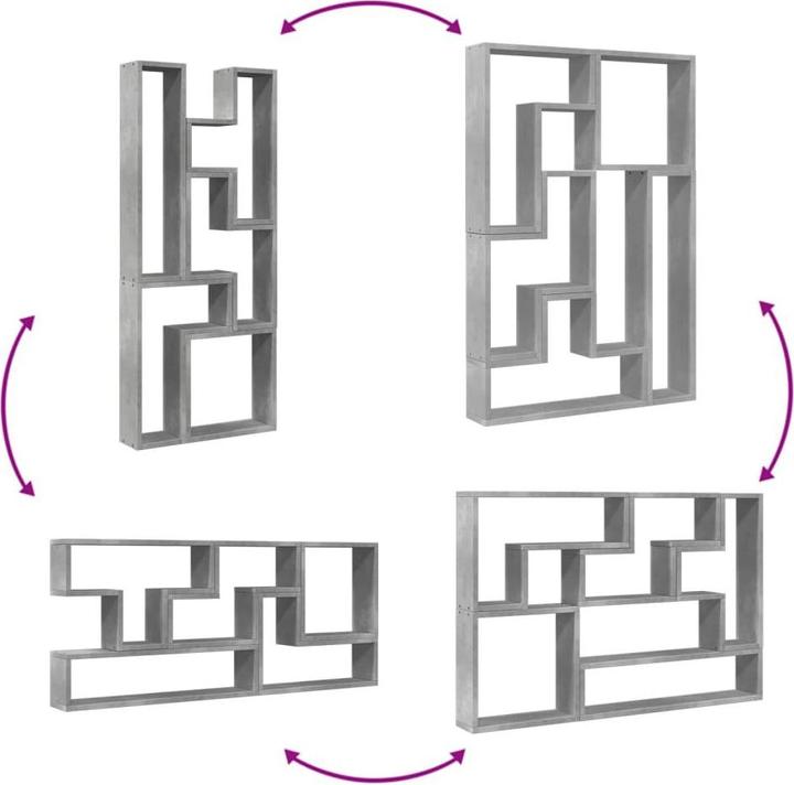 Actual product image vidaXL Wall shelf (96 x 12 x 64 cm)