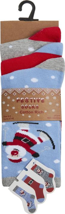 Immagine prodotto Universal Textiles Calzini con design natalizio (confezione da 3) (confezione da 3, 37 - 42)