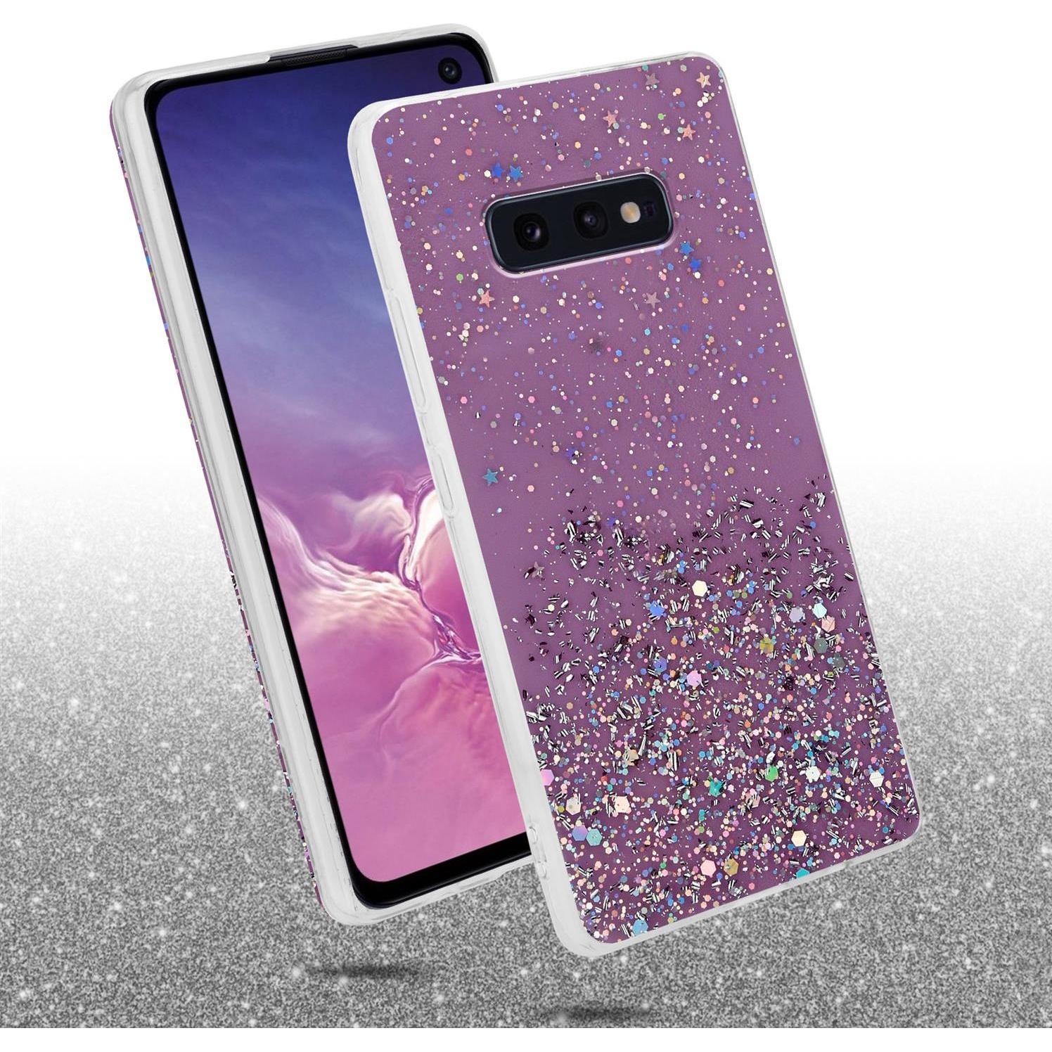 Thumbnail - Cadorabo TPU Cover funkelnder Glitter (Samsung Galaxy S10e), Smartphone Hülle, Violett