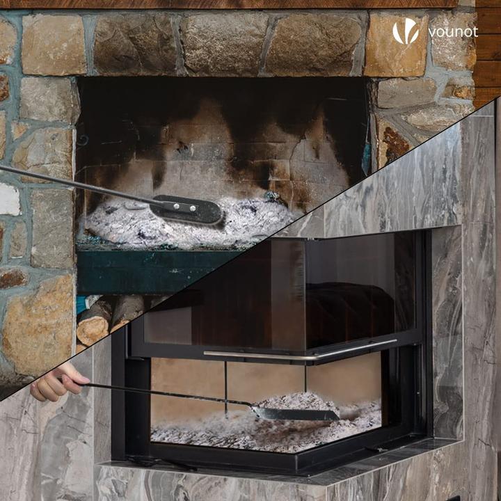 Immagine prodotto Vounot Set per caminetto, Nero (58 x 18 x 18 cm)