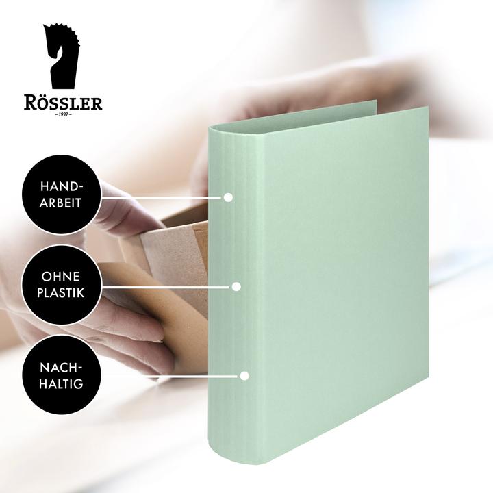 Produktbild Rössler Ringbuch Soho mint (A4, 70 mm, 1 Stk.)