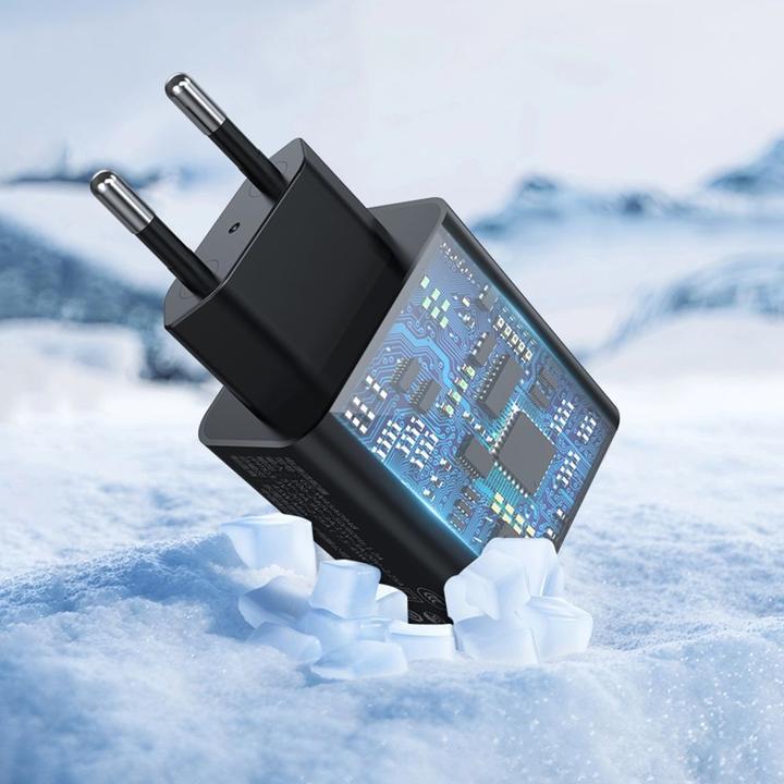 Actual product image Devia wall charger Rocket PD 45W 1x USB-C white + cable USB-C - USB-C (45 W, 1 portion)