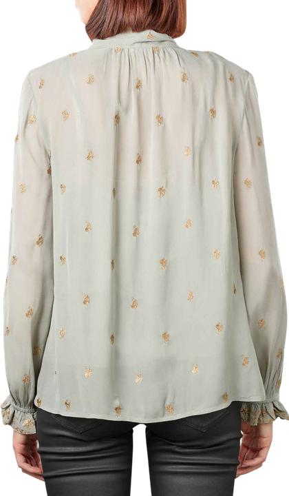Immagine prodotto Scotch & Soda Embroidered Blouse Tie Neck Grey Sheer (S)