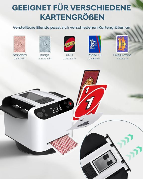 Image du produit Oblitzon Automatischer Kartenmischer mit Verteiler, für 12 Decks