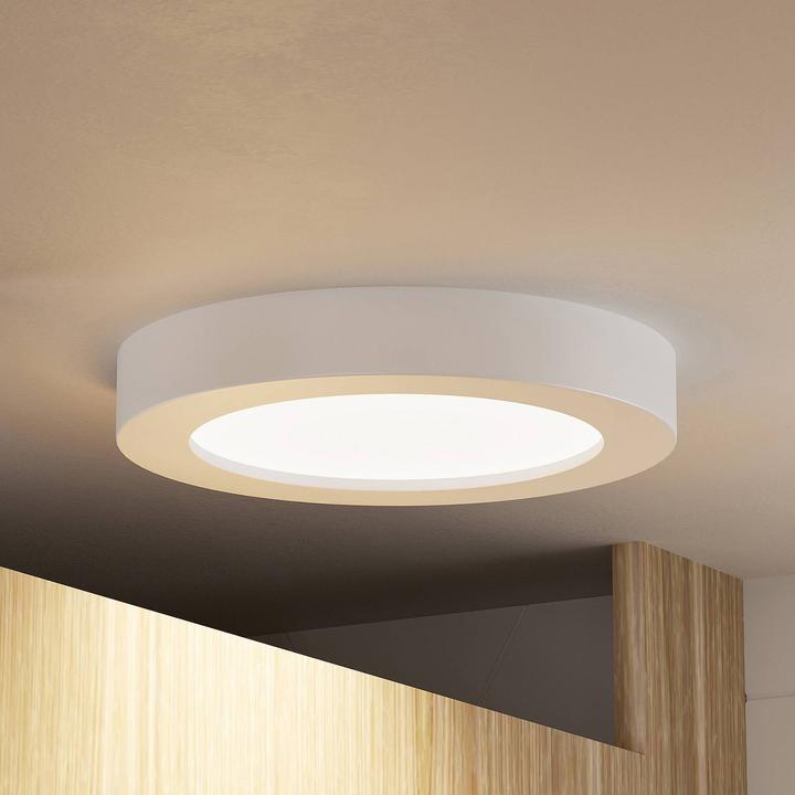 Image du produit Prios Edwina LED plafonnier, blanc, 22,6 cm (1380 lm)
