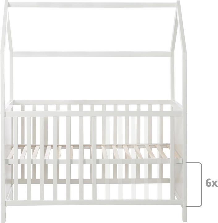 Actual product image Roba House bed 60 x 120 cm incl. changing plate (60 x 120 cm)