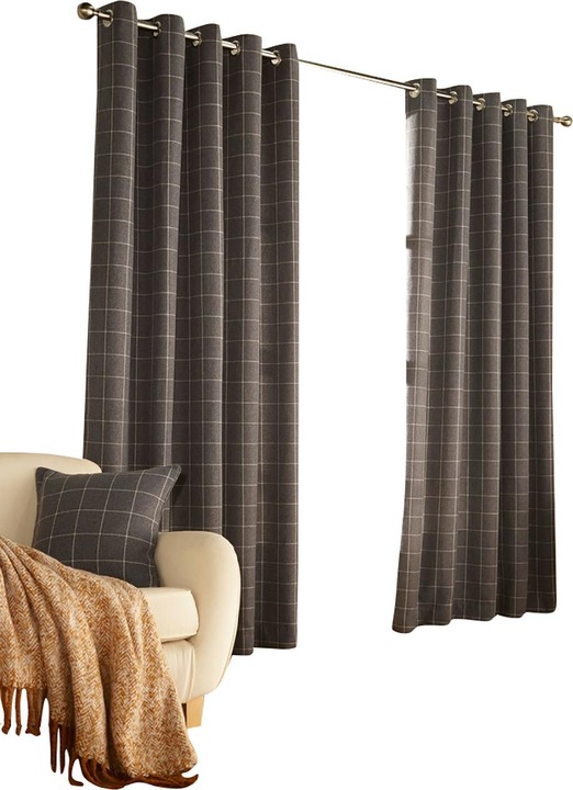 Actual product image Furn Eyelet curtains Ellis (229 x 183 cm)