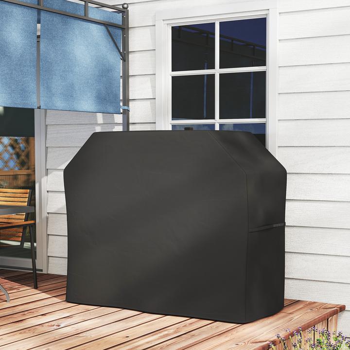Produktbild Outsunny Grillabdeckung Polyester Schwarz